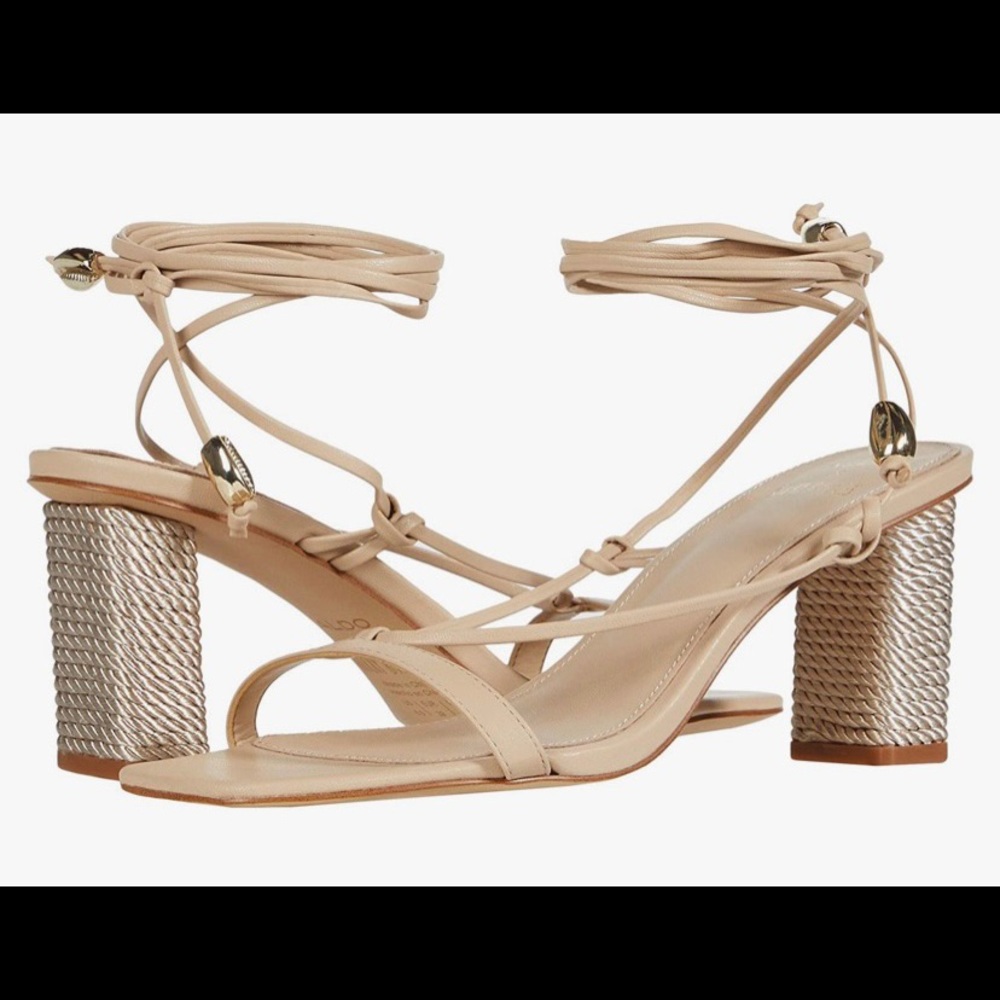 Beige lace up Aldos shoes